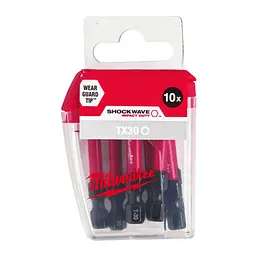 Біта SHOCKWAVE MILWAUKEE, TX30, 50мм, (10 шт), пластикова коробка