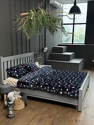 Постільна білизна євро Dushka Home Сатин Плюш 21449 200х220 см - мініатюра 2