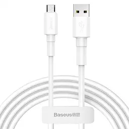 Кабель Baseus Mini Cable USB to microUSB 2.4 A 1m CAMSW-02 White