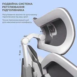Крісло геймерське Sihoo Xallking X5C Mesh Grey (X5FC-N101) - мініатюра 12