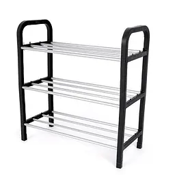 Підставка для взуття Shoe Racks на 3 яруси, полиця для взуття в передпокій — стелаж для зберігання взуття