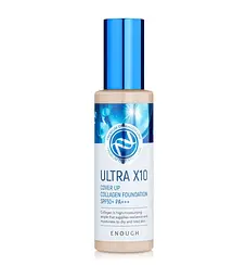 Тональний крем для обличчя Колаген Ultra X10 Cover Up Collagen Foundation SPF50+ PA+++ (23) Enough 100 мл