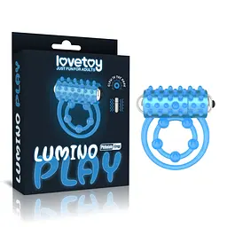 Віброкільце для члена Lumino Play Vibrating Penis Ring, світиться у темряві LOVETOYS 66-LV343216 103657