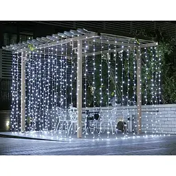 Гірлянда вулична Starlight бахрома біле світло 75 LED 2x0.7 м (57268) - мініатюра 6