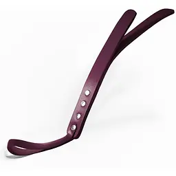 Падл двошаровий Feral Feelings LeaTher Mini Paddle Burgundy, натуральна шкіра, burgundy
