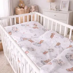 Дитяча постільна білизна MIRSON BABY фланель Teddy ballons 110х160см (2200012800782) - мініатюра 11