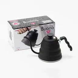 Чайник для заварювання кави Hario V60 Buono, 1,2 л, чорний (VKB-120MB) - мініатюра 4