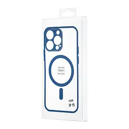 Чохол Color Edge with MagSafe (Protected Camera) iPhone 15 Navy Blue - мініатюра 2