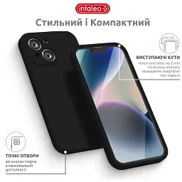 Чохол до мобільного телефона Intaleo SoftShell Apple iPhone 14 Black (1283126557682) - мініатюра 4