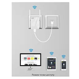 Підсилювач сигналу Wi-Fi ретранслятор репітер Tenda Repiter A-15 AC1750 1xLAN 2.4ГГц та 5ГГц - мініатюра 6