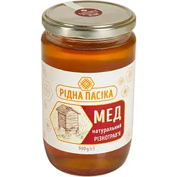 Мед натуральний Рідна пасіка Різнотрав'я 900 г (941799) - мініатюра 2
