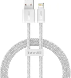Кабель Baseus Dynamic Series Fast Charging Data Cable USB to iP 2.4 A 2 m White (CALD000502)