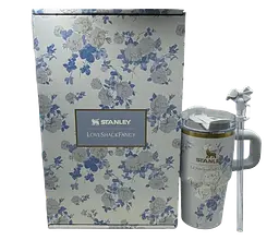 Термокухоль Stanley Quencher H2.0 Tumbler з неіржавкої сталі 0,59 л LoveShackFancy Blue Roses KT6007861