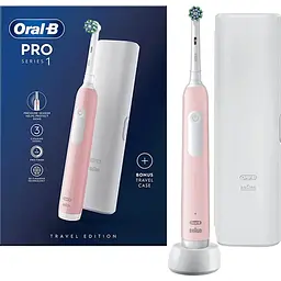 Електрична зубна щітка Oral-B D305 Pro Series 1 Travel Case Pink [92522] - мініатюра 2
