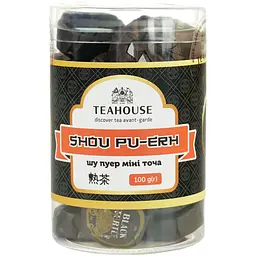 Чай китайський Teahouse Шу Пуер Міні Точа тубус 100 г
