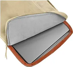 Сумка для ноутбука WiWU Ora Laptop Sleeve MacBook 14` Beige (6936686405553) [79308] - мініатюра 5
