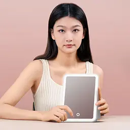 Дзеркало для макіяжу DOCO Daylight Portable Flat Mirror Pro Pink (FM008P) [162477] - мініатюра 10