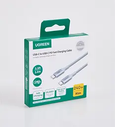 Кабель UGREEN L534 USB-C - USB-C PD 3.1 240 Вт 1 м зоряний блакитний (75731) - мініатюра 2
