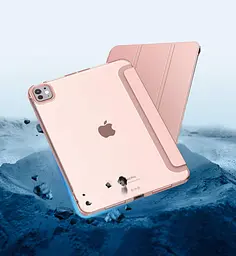 Чохол-книжка BeCover Tri Fold Hard для Apple iPad Pro 11" M4 2024 Рожевий (711728) - мініатюра 4