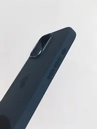 Оригінальний силіконовий чохол для iPhone 15 Pro Max Apple Silicone Case with MagSafe Storm Blue MT1P3ZM/A - мініатюра 3