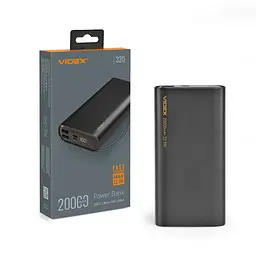 Павербанк 20000mAh VIDEX VPB-320 22.5W Black VIDEX (28295-000)