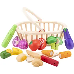 Ігровий набір New Classic Toys Кошик з овочами (10589)