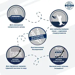 Сухий корм для дорослих котів із харчовою гіперчутливістю Dr.Clauder's High Premium Grainfree з куркою та лососем 10 кг - мініатюра 2
