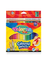 Набір олівців 24 кол. COLORINO тригранні + точила (57462PTR)