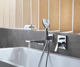 Змішувач прихованого монтажу Hansgrohe Metropol 32545340 шліфований чорний хром - мініатюра 3