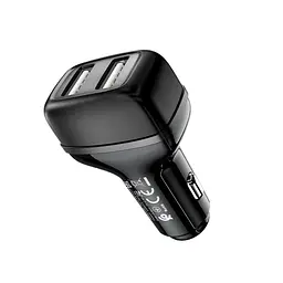 Автомобільний зарядний пристрій Hoco Z36 2USB Чорне - мініатюра 2