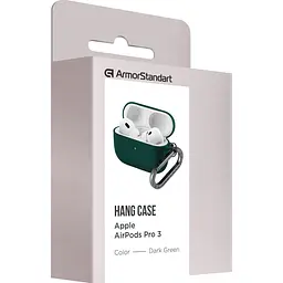 Чохол ArmorStandart Hang Case для Apple AirPods Pro 3 Dark Green (ARM88272) [149493] - мініатюра 3
