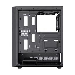 Корпус GameMax Storm 2 AB, Black, без БЖ, Midi Tower, ATX / Micro ATX / Mini-ITX, 1xType-C / 1xUSB 3.0 / 1xUSB 2.0, макс. CPU - 155 мм / VGA - 330 мм, 6x120 мм Blue LED, бічна панель із загартованого скла, хаб Fan x6 - мініатюра 5