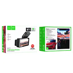 Відеореєстратор Hoco DV11 2K display GPS Silvery gray - мініатюра 6