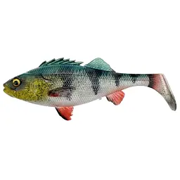 Силікон Savage Gear 4D Perch Shad 125 мм 20.0g Green Silver (поштучно)