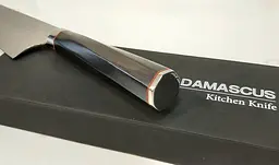 Ніж слайсер Damascus DK-AK 3003 AUS-10 дамаська сталь 73 шарів лезо 20 см - мініатюра 5