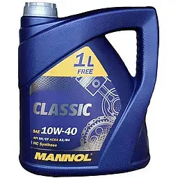Олива моторна Mannol Classic 10w-40 SN/SM/CF 4 л (22750)