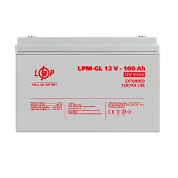 Батарея до ДБЖ LogicPower LPM-GL 12В 100Ач (3871) - мініатюра 1