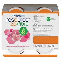 Набір ентеральне харчування Nestle Health Science Resource 2.0+Fibre зі смаком полуниці 2.4 л (3 уп. х 4 шт. х 200 мл) - мініатюра 9
