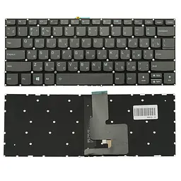 Клавіатура для ноутбука LENOVO (IdeaPad: V330-14) rus, onyx black, без фрейма, підсвічування клавіш