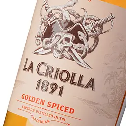 Напій алкогольний на основі рому Bardinet La Criolla 1891 Golden Spiced 35% 0.7 л - мініатюра 5