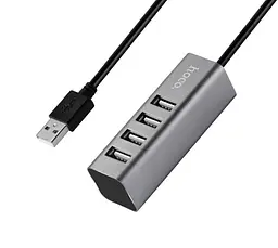 USB-хаб Hoco HB1 4USB Line machine Tarnish