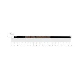 Пензель синтетика кутова Moon 1203A №1 коротка ручка ROSA (4823098534242)