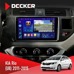 Штатна магнітола KIA Rio 2015-2017 Decker D9-009 4x64, DSP, 4G, 2k Decker (НФ-00008273)