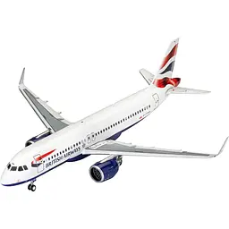 Збірна модель літака Revell Набір Airbus A320neo British Airways рівень 4 масштаб 1:144, 66 деталей (RVL-63840) - мініатюра 2