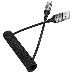 Дата кабель Hoco X121 Nuevo USB to Type-C 3A 1.5 м Black - мініатюра 7