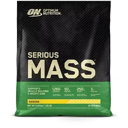 Гейнер Serious Mass, 5.45 кг EU Банан Optimum Nutrition vit0000686