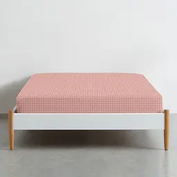 Простирадло Cosas на резинці 120х200 copper dots, теракотовий (DropBrick-4008_120x200x20) - мініатюра 2