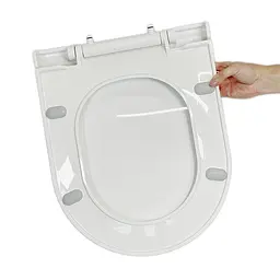 Сидіння для унітазу з мікроліфтом  NKP Slim INCI 0338 Soft Close+Quick Release з термопласту - мініатюра 3