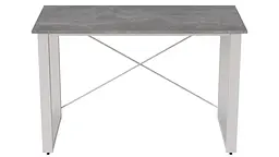 Письмовий стіл Ferrum-decor Драйв 750x1400x700 Білий метал ДСП Бетон 32 мм (FRD-103421) - мініатюра 2