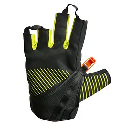 Рукавиці для скандинавської ходьби Gabel Ergo Lite Yellow L (8015011400309), Чорний - мініатюра 2